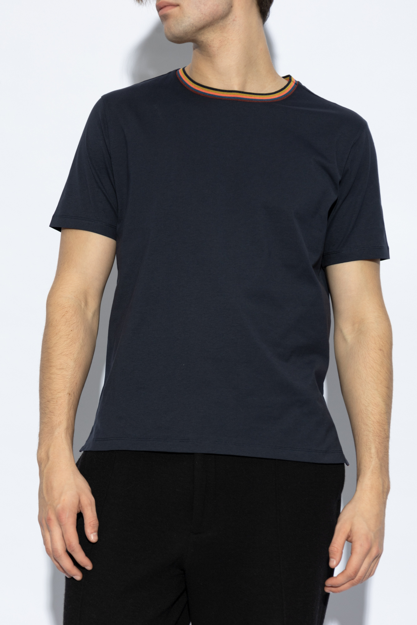 Tシャツ・カットソー PAUL SMITH Men T-shirt Blue M1R697PSH00084 49 Navy blue Cotton T-shirt Paul Smith - Vitkac Canada